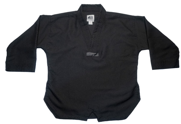 Taekwondo Dobok Black - Lightweight Polyester